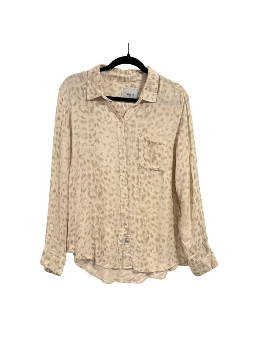 Rails Hunter Button Up Shirt in Ivory Ikat Size M